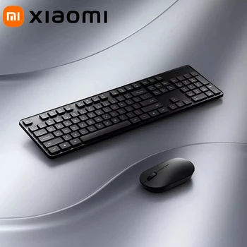 Original Xiaomi Brezžično Tipkovnico in Miško, da Nastavite 2 USB-Vmesnikom, 104 Tipke 2.4 GHz Brezžična Povezava Fn Tipke za Bližnjice Urad