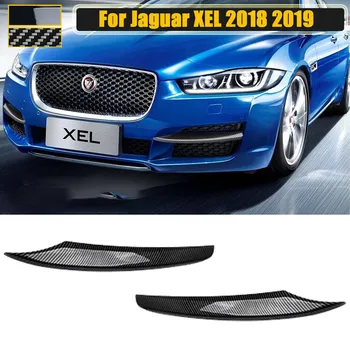 Za Jaguar XE XEL 2018 2019 Sprednji Odbijač za Ločevanje Canards Meglo Ligt Rešetka Kritje Trim Veke Obrvi Nalepke Avto Dodatki