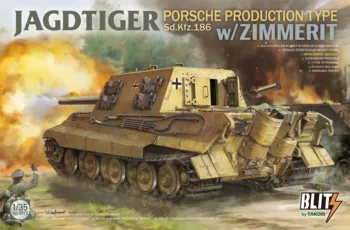 Takom 8012 1/35 Sd.Kfz.186 Jagdtiger Porsche w/Zimmerit