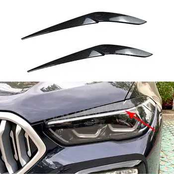 Avtomobilski Žarometi Obrvi Veke Kritje ABS Nalepke, Dekorativne Dodatke za BMW X5 G05 M Sport 2019 +