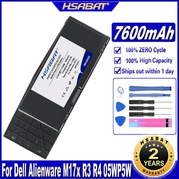 HSABAT BTYVOY1 7600mAh Laptop Baterija za Dell Alienware M17x R3 R4 05WP5W CN-07XC9N 7XC9N TIP C0C5M 318-0397 5WP5W Baterije