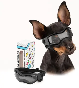 Pes Očala Majhne Pasme Enostavno Nositi Majhen Pes sončna Očala Nastavljiv UV Zaščito Kuža sončna Očala za Mala in Srednje velika Psa