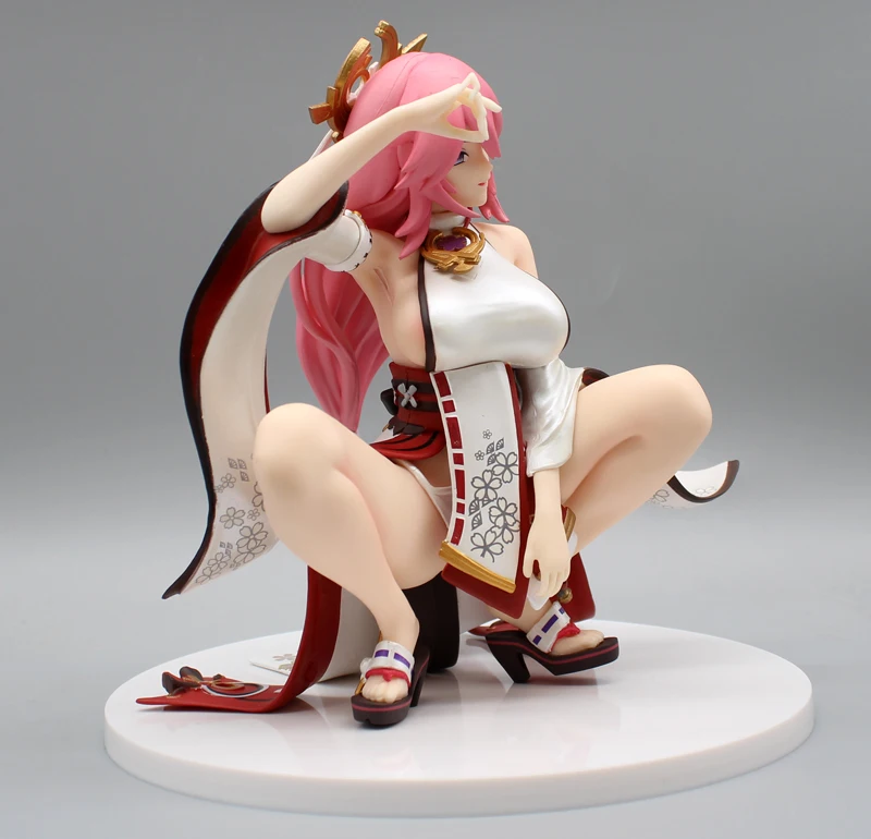 18 cm Genshin Vpliv Yae njena otroka Anime Številke Mona Seksi Dekle Akcijskih Figur Pvc Kip Odraslih Zbirateljske Model Lutka Igrače Darila