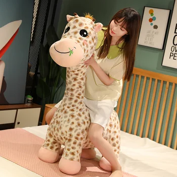Simulacija Polnjene Žirafa Plišastih Igrač Mehko Živali Kawaii Žirafa Blazino Pomiritev Lutka Igrače za Otroke, Dekleta Rojstni dan Božično Darilo