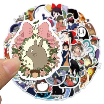 10/50pcs Hayao Miyazaki Anime Nalepke Risanka Totoro Živahen Stran Dekle Nalepke DIY Skateboard Kovček Kitara Grafiti Nalepka