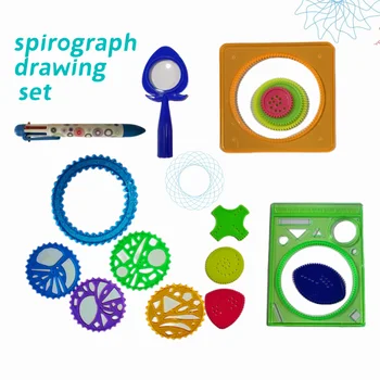 Kitajske Tovarne Prodaje Spirograph Risanje določi z Lupo in pisano Pero majhne Spirale, umetnosti set