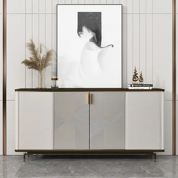 Razkošje svetlobe strani kabineta verandi kabinet marmorja sodoben minimalističen čevelj, kabinet high-end dekorativni kabinet italijanski dnevni sobi, si