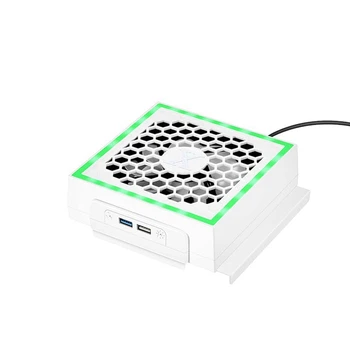 Hladilni Ventilator Znanja Z RGB Vzdušje Pisane Luči LED Igre Hladilnik Stojalo, Nosilec Za Serije S Konzolo