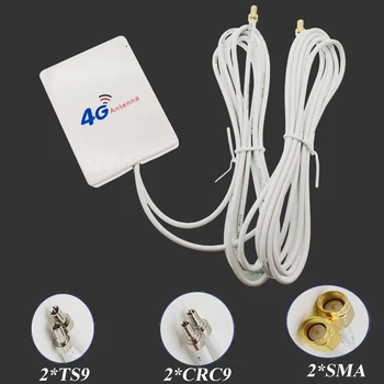 LTE Usmerjevalnik Zunanjo Anteno 3G 4G TS9 CRC9 SMA Priključek 4G LTE-Antena Z 2M Kabel Za Huawei ZTE 3G 4G LTE Usmerjevalnik Modem
