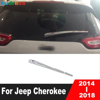 Zadnje Okno Stekla Pokrov Trim Za Jeep Cherokee 2014 2015 2016 2017 2018 Chrome Rep Vetrobranski Brisalci Roko Rezilo Avto Dodatki
