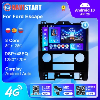 NAVISTART avtoradio za Ford Escape 2007-2012 GPS Navigacija Multimidia Autoradio Stereo Igralec Carplay 2 din WIFI 4G Brez DVD