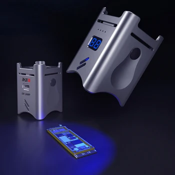UV Hitro Sušenje Lučka vgrajena Baterija LED Ultravijolično Svetlobo za Mobilni Telefon matični plošči Zeleni Olje UV Lepilo za Zdravljenje Orodja Z Ventilatorjem