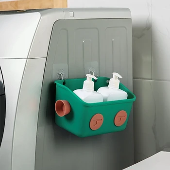 za Ustvarjalno Robot Plastični koš Kopalnica Viseče Punch-Brezplačno Tuš Škatla za Shranjevanje Postelji Dormitorij Polica Tiskovine Rack Kuhinja