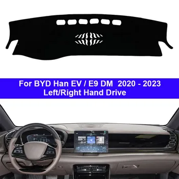 Avto Auto Notranjo nadzorno ploščo Kritje Za BYD Han EV E9 DM 2020 2021 2022 2023 LHD RHD Dashmat Preprogo Cape Sonce Odtenek Pad Preprogo Zaščitnik