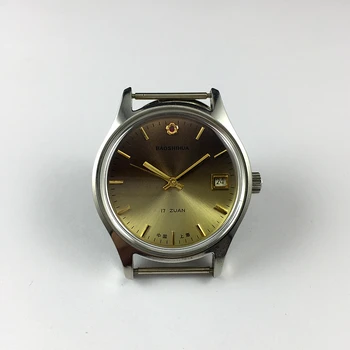 Shanghai No. 2 watch tovarne, gem cvet kartico, en dan koledar bar nohtov, Tan obraz ročna mehanska ura, premer 38 mm