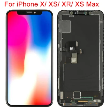 Original Novo Za iPhone X XR XS Max LCD-Zaslon na Dotik 3D Dotik Veleprodajna Cena Zaslon Za iPhone XSMax Zaslon OLED