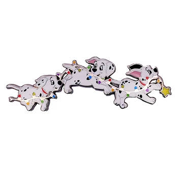 Po Meri Tri Čudovit Dalmatians Cartoon Živali River Pin Ameriki Smešno Risani Film Art Odlično Zasnovo Težko Emajl Značko