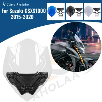 Motorno kolo Spredaj Zaslona Veter Ščit Pribor za Suzuki GSX-S1000 2015-2020 Vetrobransko steklo vetrobransko steklo Deflektor Zraka GSXS1000