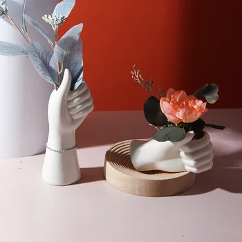 Nordijska ins Keramične vaze Človekovih vaza dnevna Soba cvetlični aranžma roko vaza artefakt