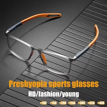 FG TR90 Silikonski Okvir Šport Obravnavi Očala za Moške Anti Modra Svetloba Ultra-Lahkih Presbyopia Očala очки для чтения мужские