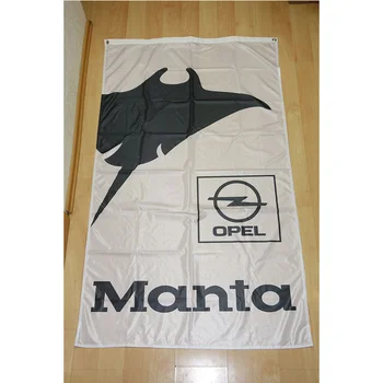 Zastavo Opel Manta Banner Bela 2*3 m (60*90 cm) 3 m*5 m (90*150 cm) Velikost Božični Okraski za Dom Zastava Banner Darila