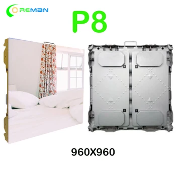 pantalla led programable P8 določitvi vrsta najema vrsta led zaslon alu led kabinet 960X960mm P4 P5 P10