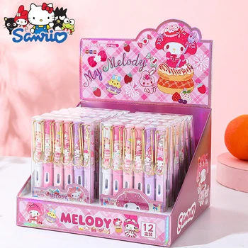 72pcs/nastavite Polje Sanrio Risanka Pero Hello Kitty Cinnamoroll Začetnike Praksi Pero Zamenljive Kartuša Revijami Trgovina