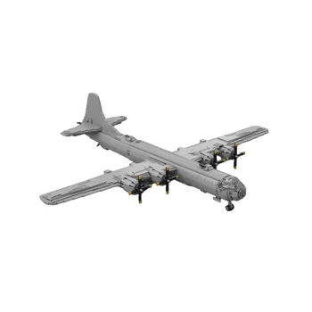 BuildMOC B-29 Superfortress 1:35 Obsega Dolgo Vrsto Bomber Model gradniki DIY Sestavljeni Opeke A-10 Thunderbolt Igrače Darila