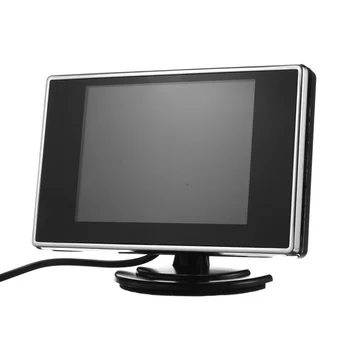 3.5 Palčni Avto Monitor Monitor Obračalni Zaslon Dvosmerni Video, Avto Oprema