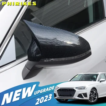 Saje in svetlo črno Rearview Mirror Primeru Strani Ogledalo Lupini Za Audi A4 B9 A5 2017-2019 En Par
