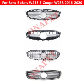 Za Mercedes-Benz, E razred W213 E-Coupe W238 Avto Srednjega Rešetka E200 E300 2016-2020 Diamond GT Slog Sprednji Odbijač Center Žar