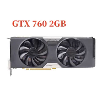 EVGA GTX 760 2 GB Grafično kartico GeForce GPU Video Kartice 256Bit GDDR5 GTX760 2GB za NVIDIA GK104 Zemljevid Hdmi Dvi VGA Uporablja