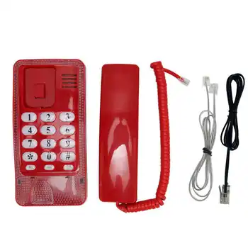KXT-438 Stenske Žične Telefonske Rebroadcast Nepremočljiva Dustproof Retro Steno Telefon s Slušalko za Dom, Hotel Uradu Banke