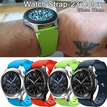 Trak Za Samsung Galaxy watch 3 45mm/41/aktivna 2 prestavi S3 Frontier/huawei watch gt 2e/2/amazfit bip/gts 20 mm 22 mm watch Band