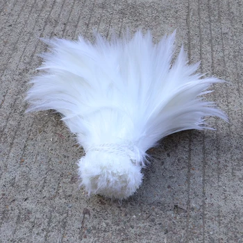 1000pcs/bunc Belo Piščančje Petelinji Rep perje na traku 4-6inch Naravnih Fazan Pero Bonitete Kostum Dekoracijo Perje