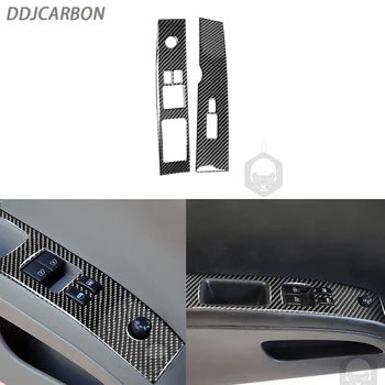 Ogljikovih Vlaken Samolepilne Nalepke Za Nissan 350Z 2003-2005 Moč Window Lifter Stikalo Notranja Oprema