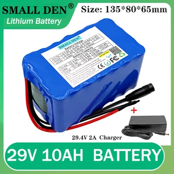 29V10A 7S4P 24V18650 litij-ionska baterija + 29.4 V 2A polnilec Vgrajen BMS električni invalidski voziček, električni moped, baterija + polnilec
