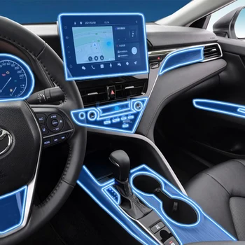 Za Toyota Camry 2018-2022 Avto Notranje zadeve TPU Zaščitno folijo sredinski Konzoli, Navigacijski Zaslon Prestavna Nalepke