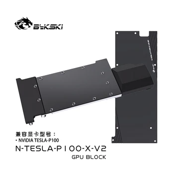 Bykski GPU Blok za NVIDIA TESLA P100 Video Kartice, Vodno Hlajenje/Vsi Kovinski Baker Radiatorski N-TESLA-P100-X-V2