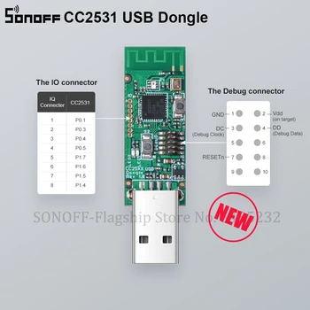 Itead SONOFF Ključ Zigbee CC2531 Ključ USB Modul Golimi Odbor Paketni Protokol Analyzer Vmesnik Ključ za Zajemanje Paketni Modul