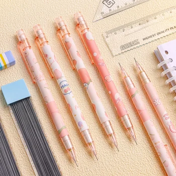 0,5 mm Lep Rožnat Vzorec Mehanske Svinčnik Za Pisanje Študentov Tiskovine Ustvarjalno Darilo Šoli Pisarniški Material