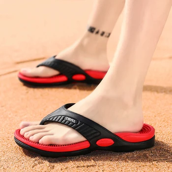 2023 Pomlad Novo Masaža Flip-flop Moške Čevlje Velikih Poletnih Dihanje Plaži Čevlji, Sandale na Prostem Moda Casual Moški Slippers5
