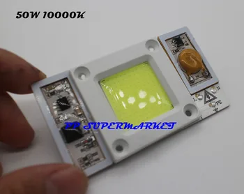 10pcs 220VAC 50 w High Power led čip vgrajen gonilnik Bela 10000-15000k LED čip