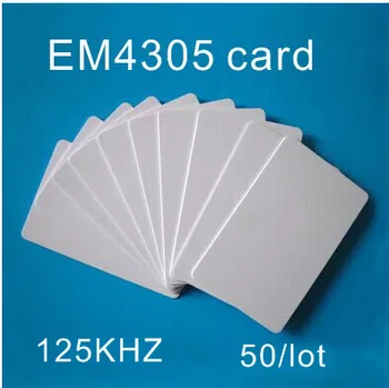 50pcs EM4305 125Khz RFID nadzor dostopa Napiše večkrat zapisljivi Bližine ID Card