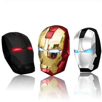 Marvel Iron Man Wireless Gaming Miška z LED Svetlobo in Tihim 2.4 G Sprejemnik Miška za Prenosni RAČUNALNIK Office