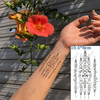 Nepremočljiva Začasni Tattoo Nalepke Srčkan Slika Lotus Otrok Roko Zapestje Roke Voda Prenos Ponaredek Tatto Body Art Ženske Moški