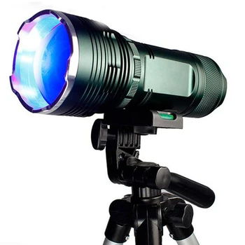 4pcs/Veliko 20W Prenosni Zunanji Zoomable Nočni Ribolov LED Svetilka 15W UV LED Svetilka Modra/Rumena/Bela/UV Žarek za ponovno Polnjenje