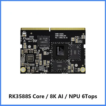 Rockchip RK3588S Jedro Odbor 8K AI MainBoard 8-core 64-bit 4GB/8GB/16GB LPDDR4 NPU 6Tops Podporo Android Debian11AIoT